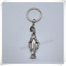 Metal Virgin Mary Fashion Key Chain, Catholic Key Holder, Religious Item (IO-ck109)